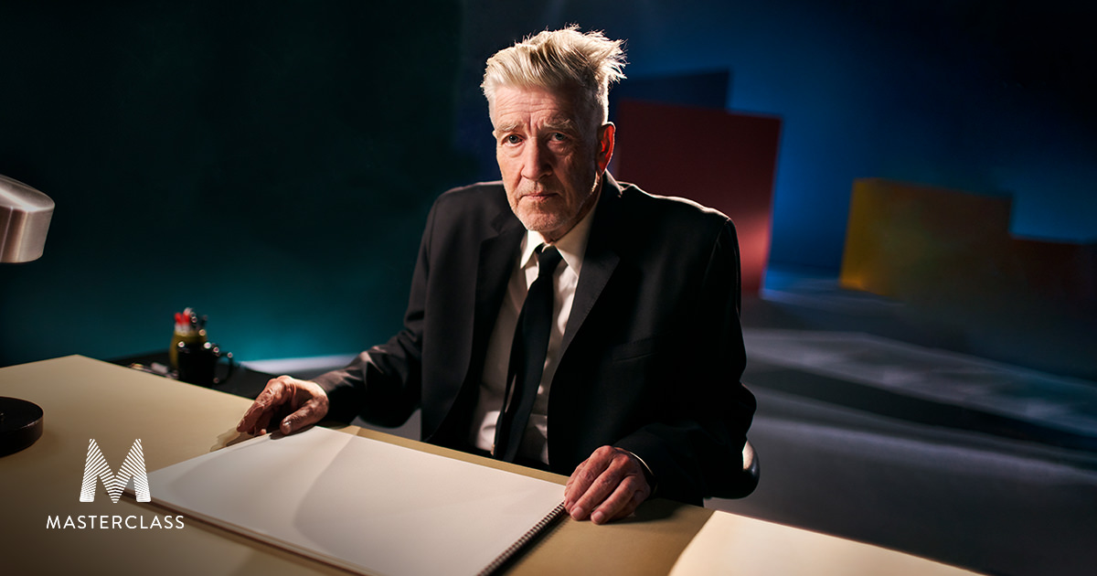 sound stage shoot for masterclass david lynch in los angeles