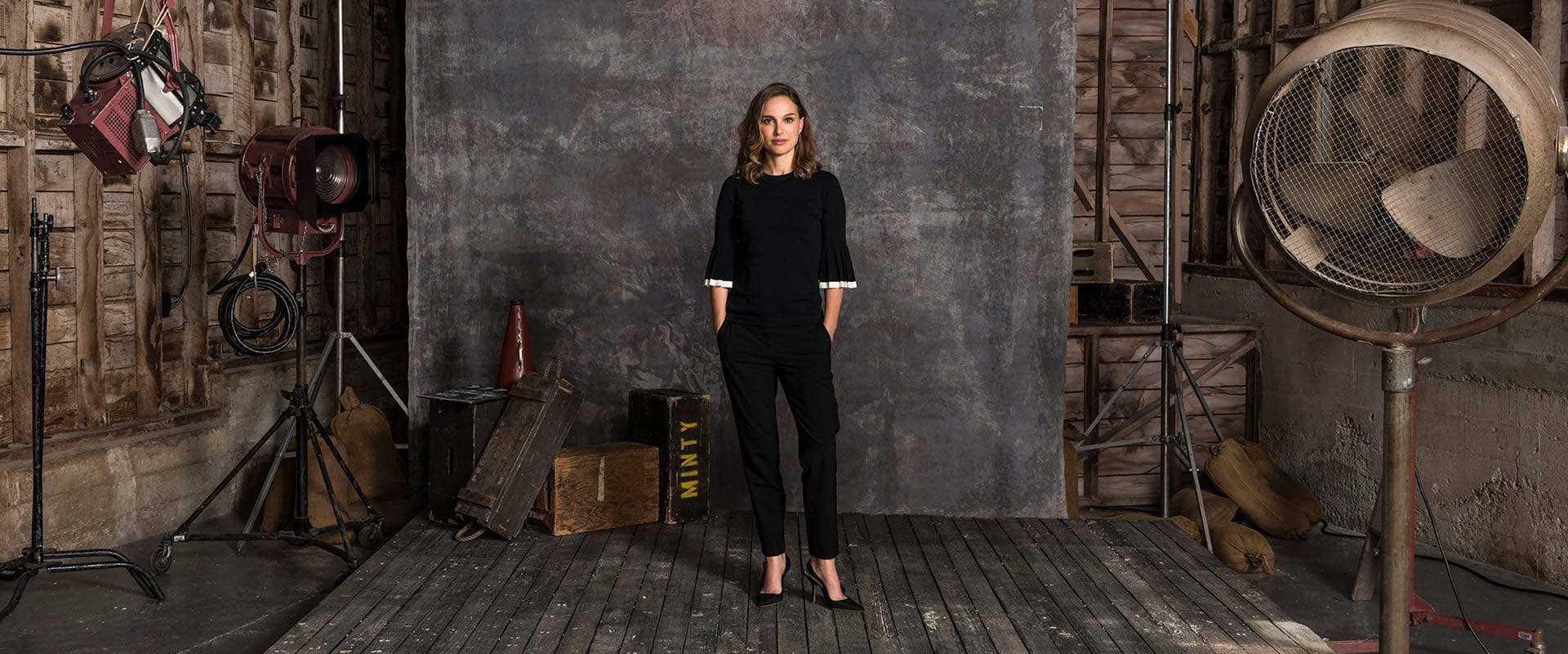 Masterclass video shoot with Natalie Portman on Sound Stage in Los Angeles