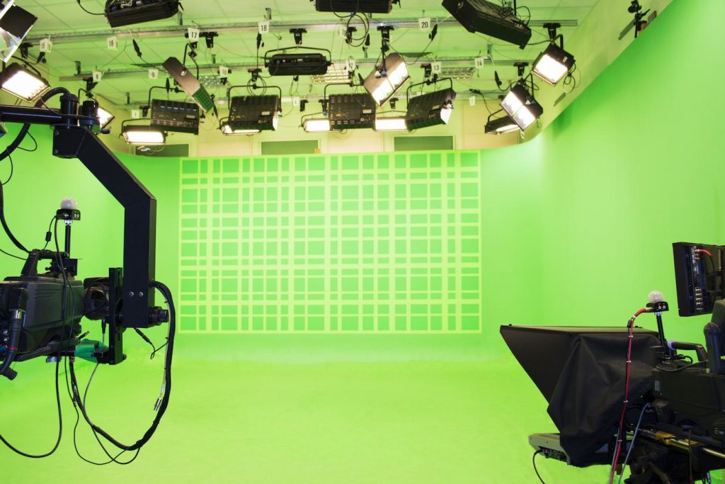 green screen technology is only available in some studio settings